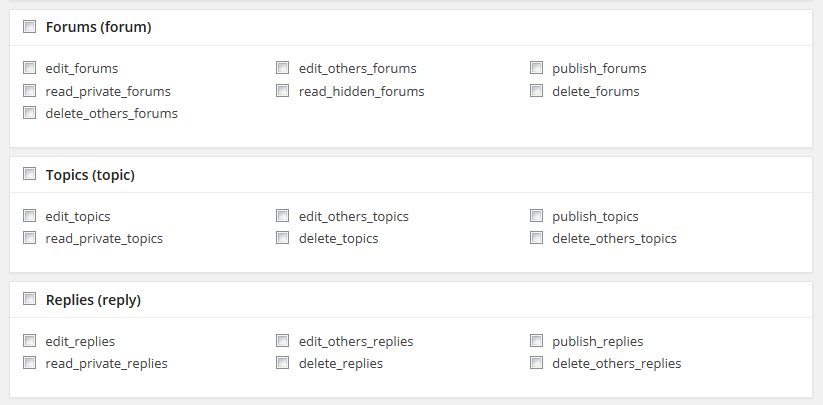 bbPress Custom Post Types