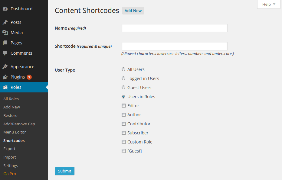 Content Restriction Shortcodes Add