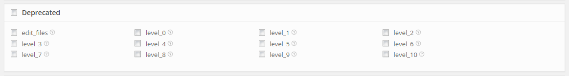deprecated capabilities