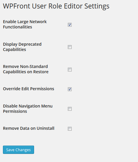 Multisite Settings